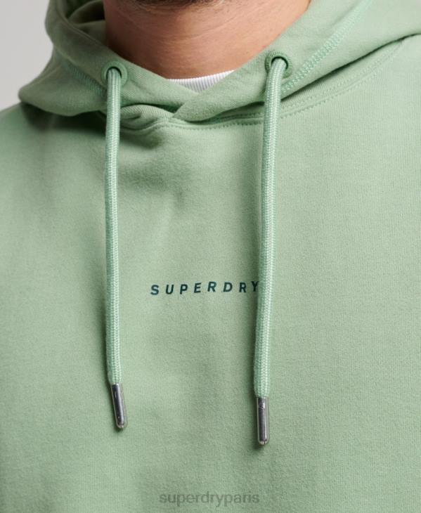 Superdry Hommes sweat à capuche à logo D64Z493 vêtements vert