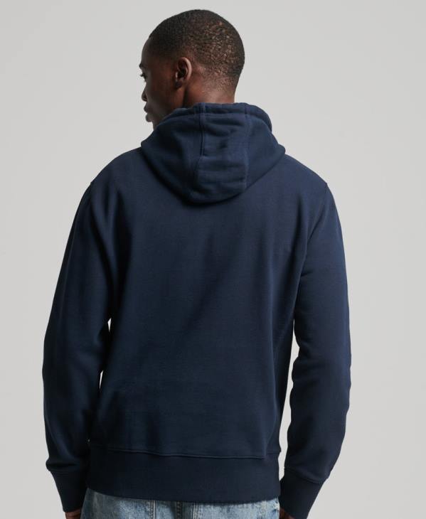 Superdry Hommes sweat à capuche à logo D64Z5116 vêtements marine
