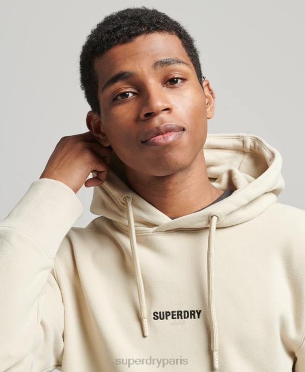 Superdry Hommes sweat à capuche à logo D64Z5997 vêtements beige