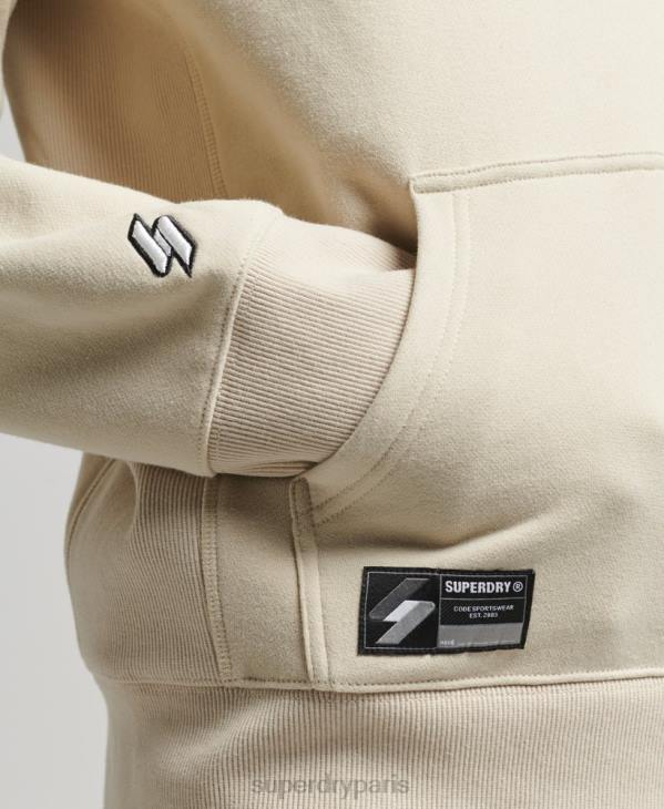 Superdry Hommes sweat à capuche à logo D64Z5997 vêtements beige