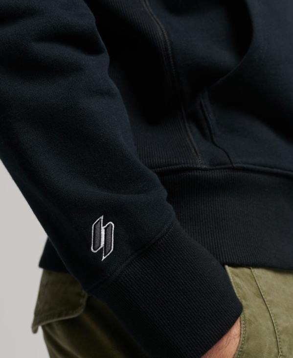 Superdry Hommes sweat à capuche à logo D64Z837 vêtements noir