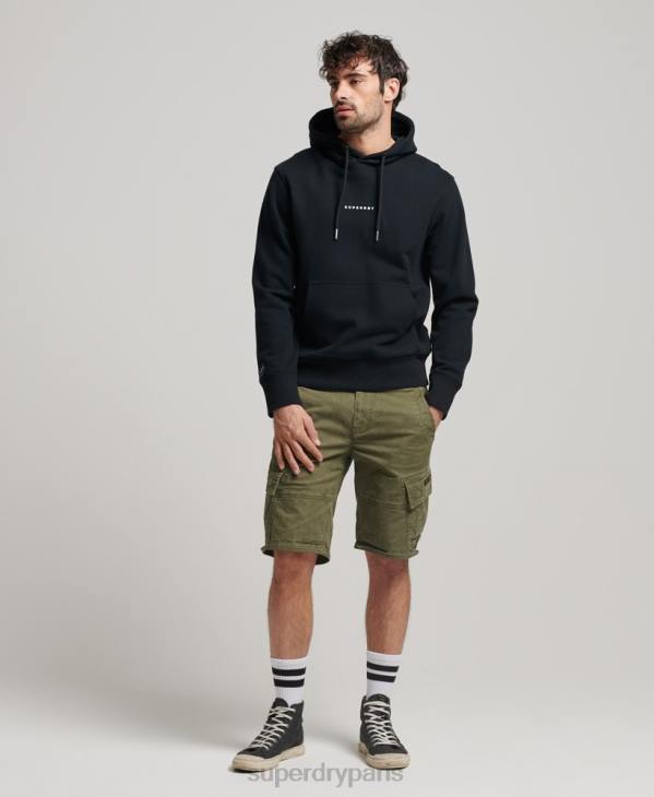 Superdry Hommes sweat à capuche à logo D64Z837 vêtements noir