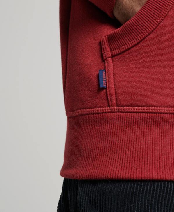 Superdry Hommes sweat à capuche à logo brodé D64Z738 vêtements rouge