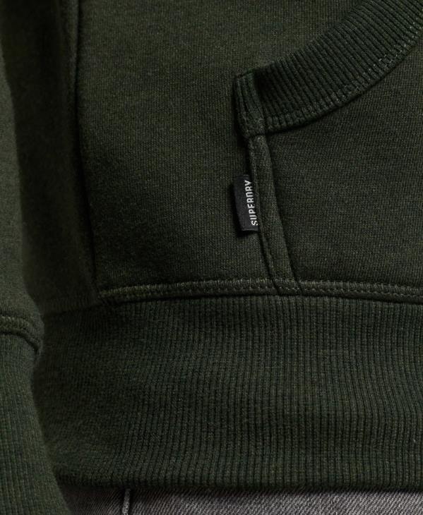 Superdry Hommes sweat à capuche à logo brodé D64Z762 vêtements vert