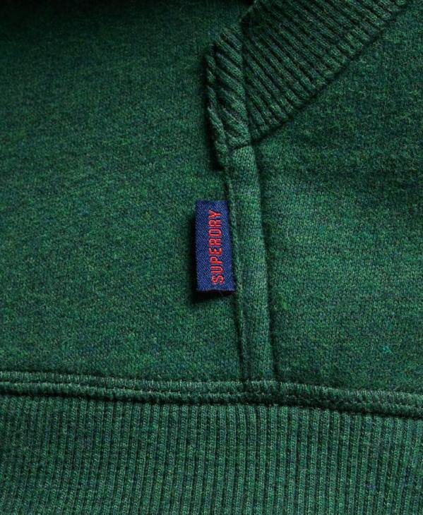 Superdry Hommes sweat à capuche à logo brodé D64Z783 vêtements vert