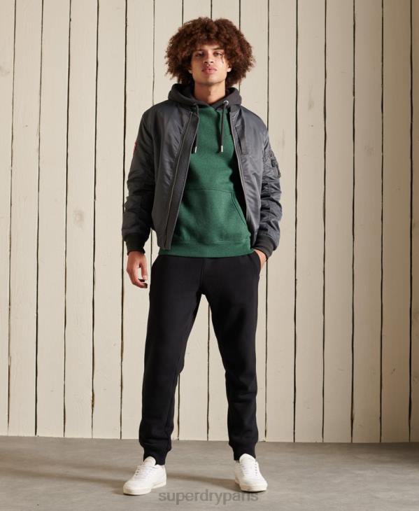 Superdry Hommes sweat à capuche à logo brodé D64Z833 vêtements vert