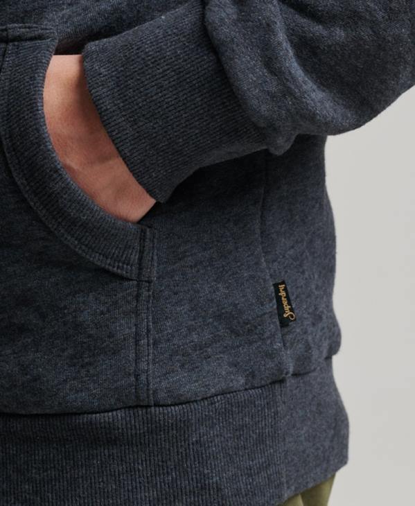 Superdry Hommes sweat à capuche à logo embossé D64Z767 vêtements marine