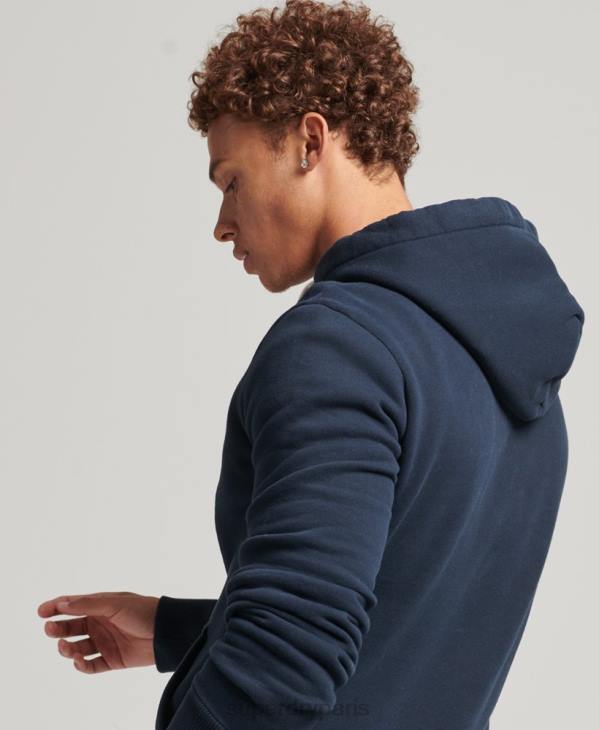 Superdry Hommes sweat à capuche à logo vintage D64Z5035 vêtements marine