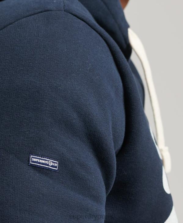 Superdry Hommes sweat à capuche à logo vintage D64Z5035 vêtements marine