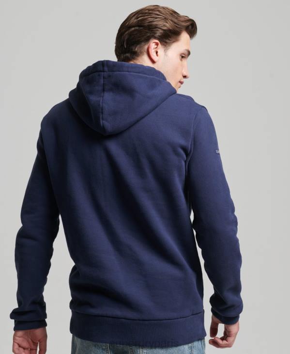 Superdry Hommes sweat à capuche à logo vintage D64Z5045 vêtements marine