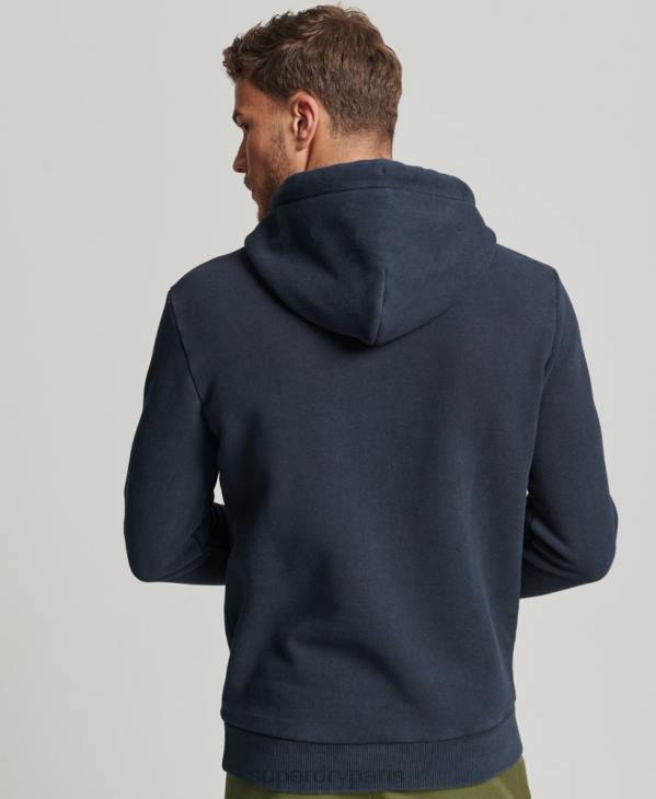 Superdry Hommes sweat à capuche à logo vintage D64Z568 vêtements marine