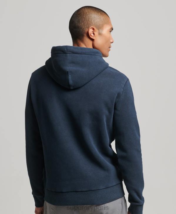 Superdry Hommes sweat à capuche à logo vintage D64Z649 vêtements marine