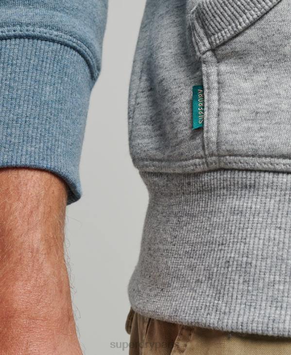 Superdry Hommes sweat à capuche à logo vintage D64Z766 vêtements gris