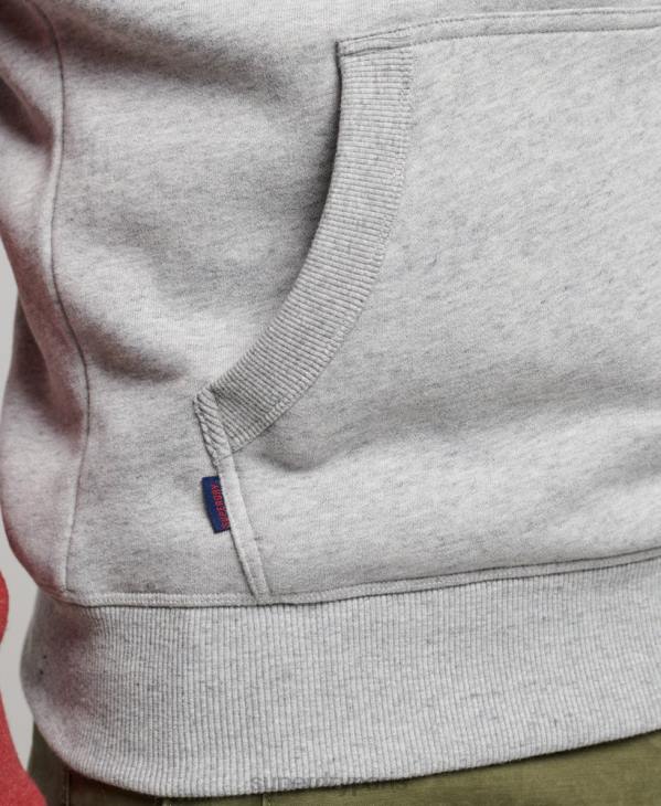 Superdry Hommes sweat à capuche à logo vintage D64Z784 vêtements gris clair