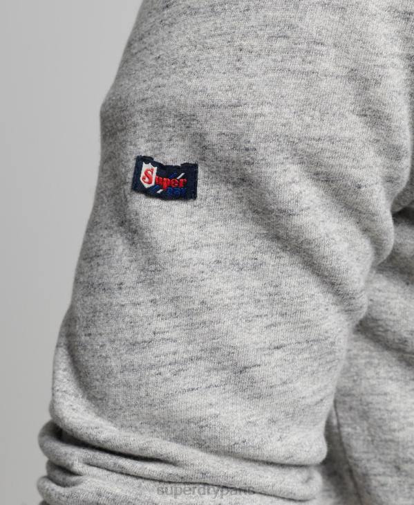 Superdry Hommes sweat à capuche à logo vintage D64Z789 vêtements gris