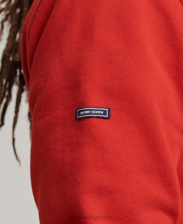Superdry Hommes sweat à capuche à logo vintage D64Z854 vêtements rouge