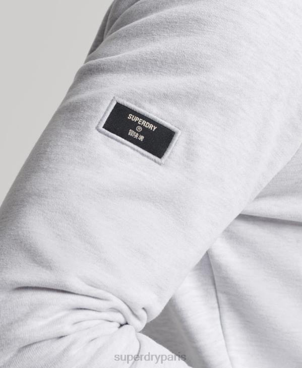 Superdry Hommes sweat à capuche non brossé à logo core D64Z866 vêtements gris clair