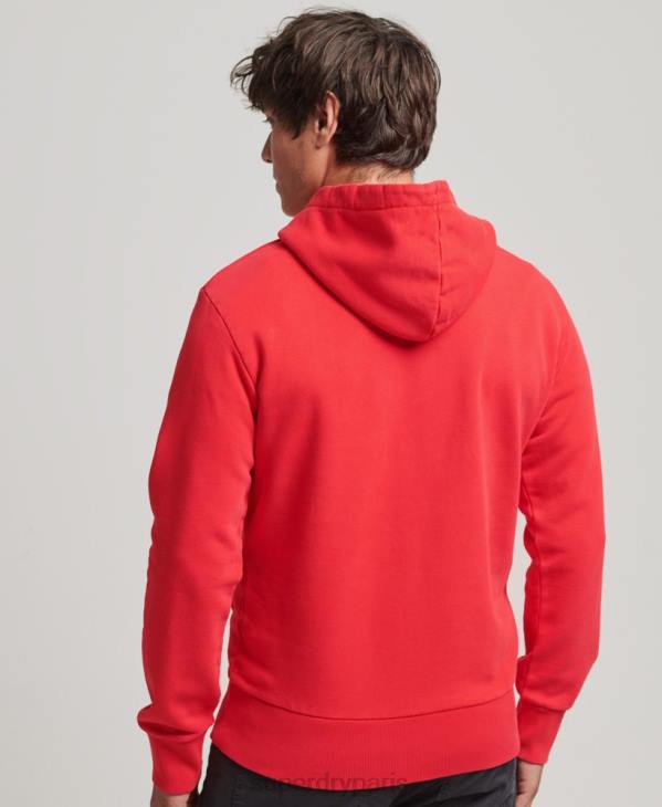Superdry Hommes sweat à capuche psych rock D64Z759 vêtements rouge