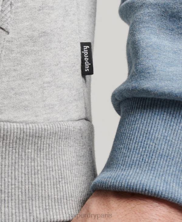 Superdry Hommes sweat à capuche raglan classe cooper D64Z594 vêtements gris