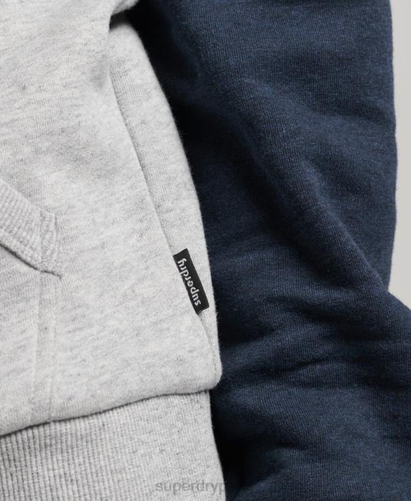 Superdry Hommes sweat à capuche raglan classe cooper D64Z595 vêtements gris