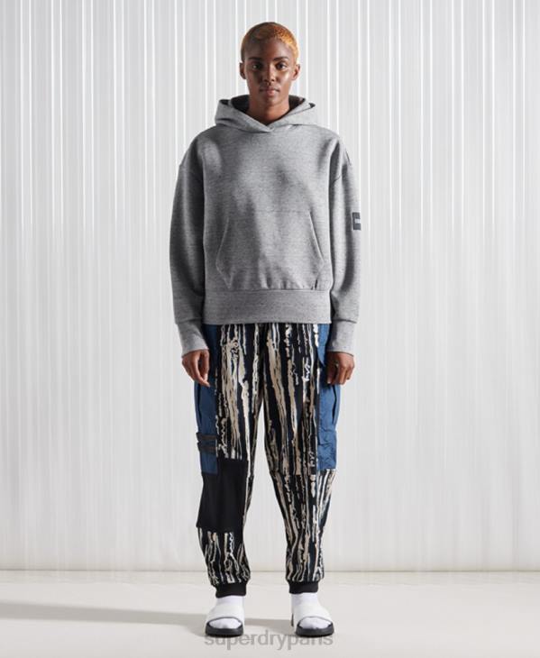 Superdry Hommes sweat à capuche sdx box drop édition limitée D64Z874 vêtements gris