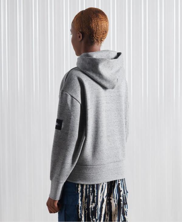 Superdry Hommes sweat à capuche sdx box drop édition limitée D64Z874 vêtements gris