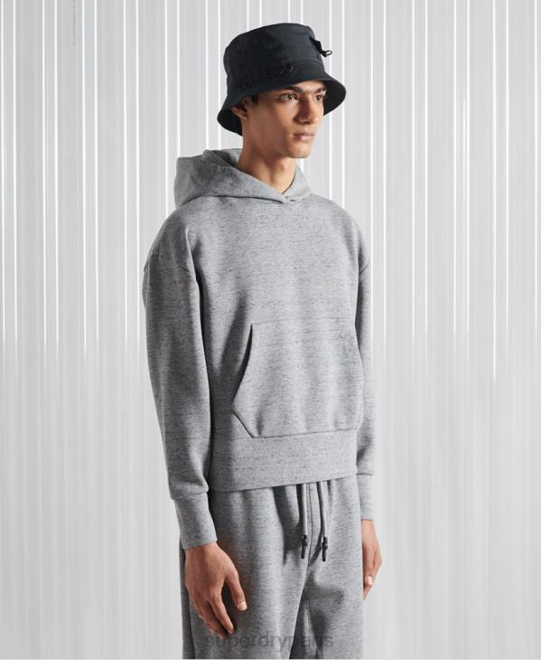 Superdry Hommes sweat à capuche sdx box drop édition limitée D64Z874 vêtements gris