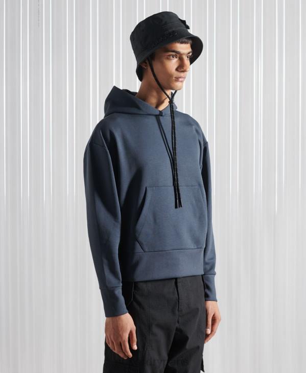 Superdry Hommes sweat à capuche sdx box drop édition limitée D64Z896 vêtements bleu foncé