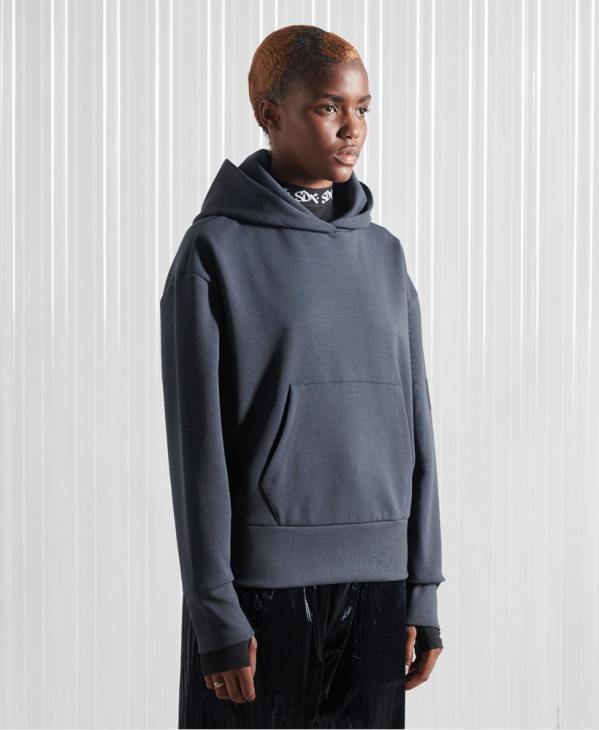 Superdry Hommes sweat à capuche sdx box drop édition limitée D64Z896 vêtements bleu foncé