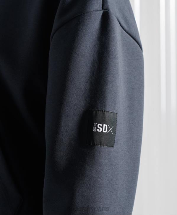 Superdry Hommes sweat à capuche sdx box drop édition limitée D64Z896 vêtements bleu foncé
