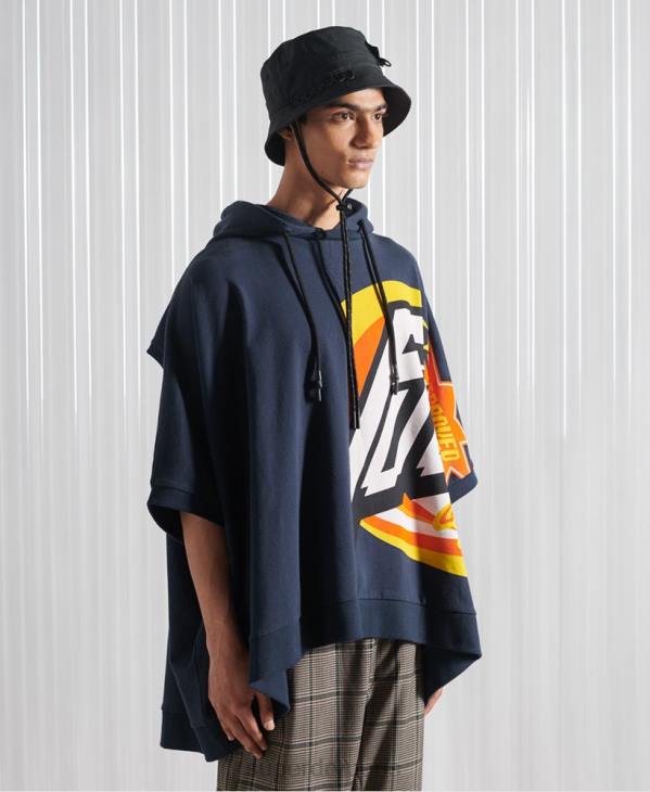 Superdry Hommes sweat à capuche sdx rex fit édition limitée D64Z5233 vêtements marine