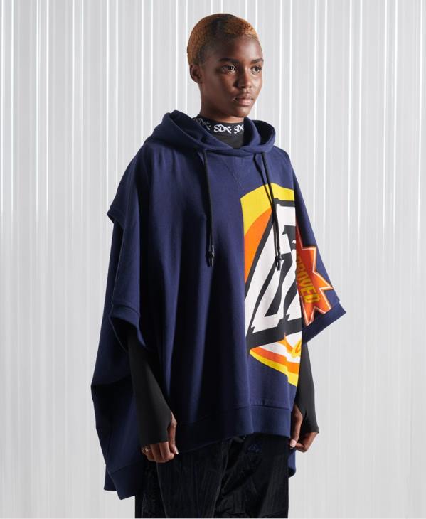 Superdry Hommes sweat à capuche sdx rex fit édition limitée D64Z5233 vêtements marine
