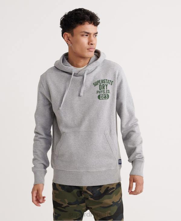 Superdry Hommes sweat à capuche superstate D64Z902 vêtements gris