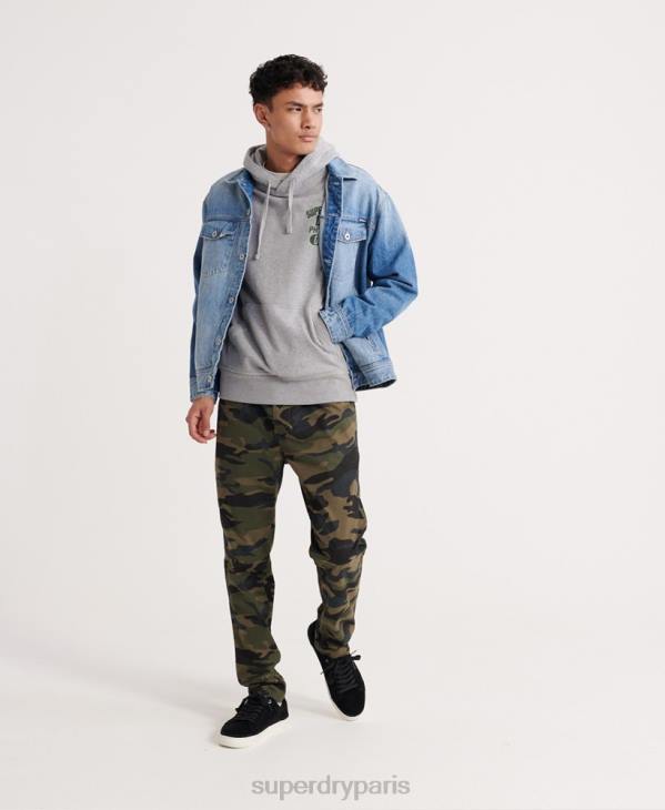 Superdry Hommes sweat à capuche superstate D64Z902 vêtements gris