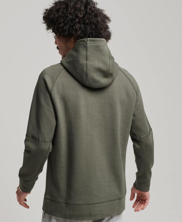 Superdry Hommes sweat à capuche technique D64Z5021 vêtements kaki