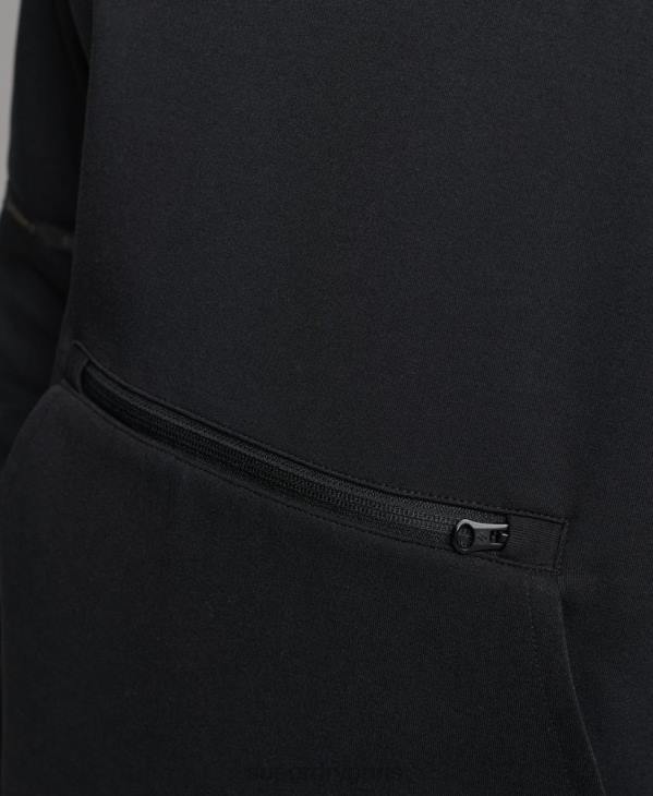 Superdry Hommes sweat à capuche technique D64Z597 vêtements noir