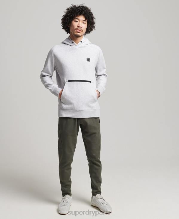 Superdry Hommes sweat à capuche technique D64Z647 vêtements gris
