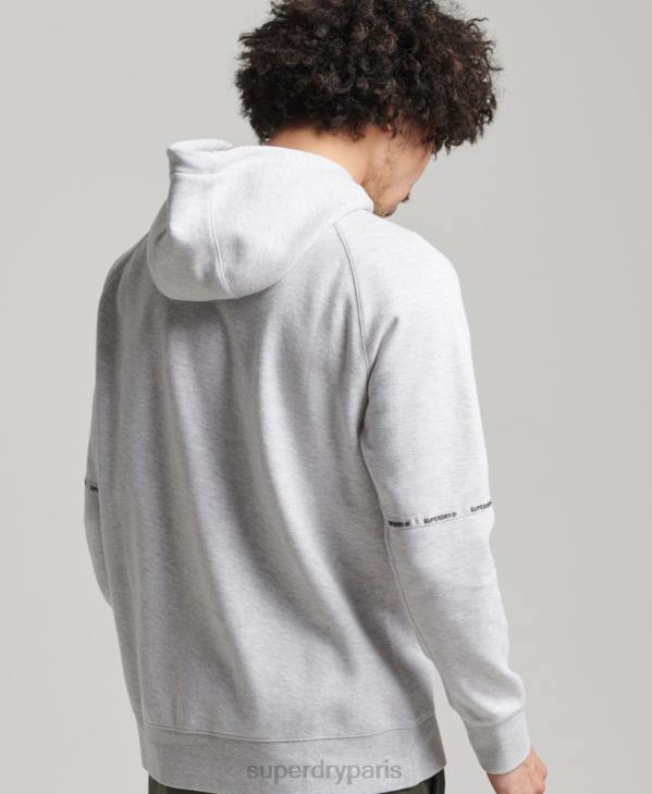 Superdry Hommes sweat à capuche technique D64Z647 vêtements gris