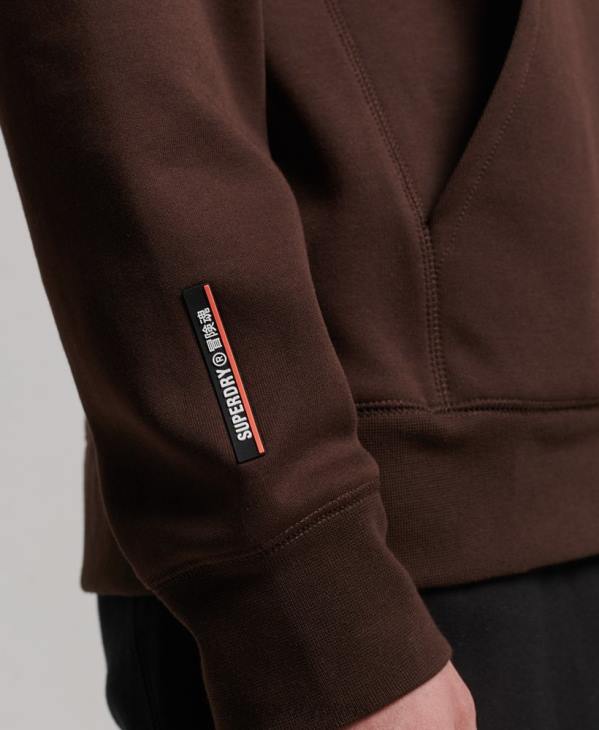 Superdry Hommes sweat à capuche technique D64Z648 vêtements brun