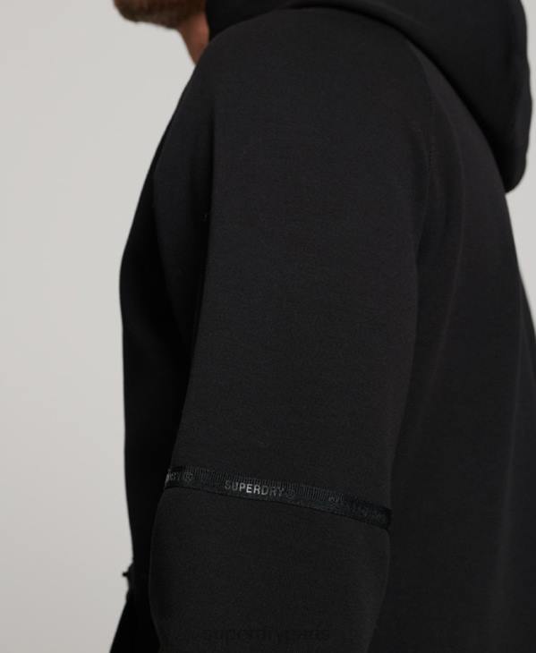 Superdry Hommes sweat à capuche technique D64Z711 vêtements noir