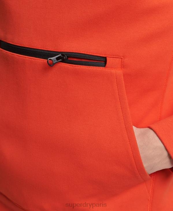 Superdry Hommes sweat à capuche technique D64Z829 vêtements orange