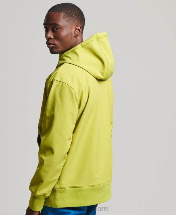 Superdry Hommes sweat à capuche technique snow D64Z571 vêtements jaune