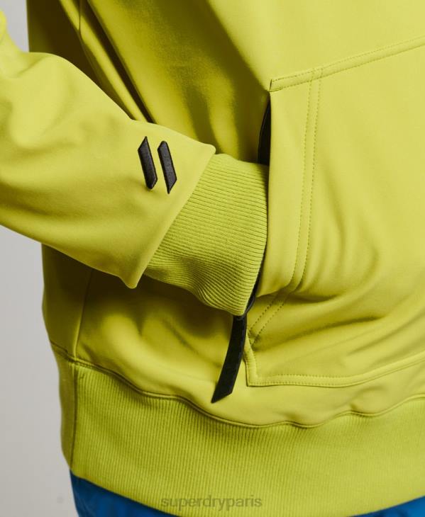 Superdry Hommes sweat à capuche technique snow D64Z571 vêtements jaune