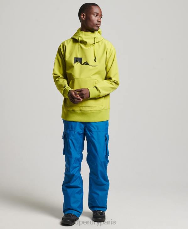 Superdry Hommes sweat à capuche technique snow D64Z571 vêtements jaune