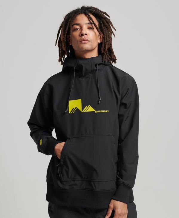 Superdry Hommes sweat à capuche technique snow D64Z734 vêtements noir
