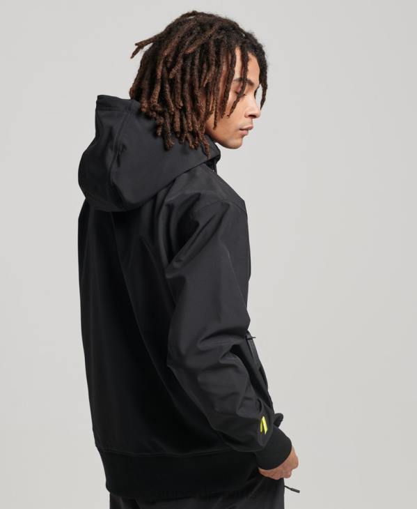 Superdry Hommes sweat à capuche technique snow D64Z734 vêtements noir