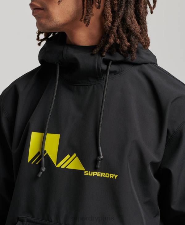Superdry Hommes sweat à capuche technique snow D64Z734 vêtements noir