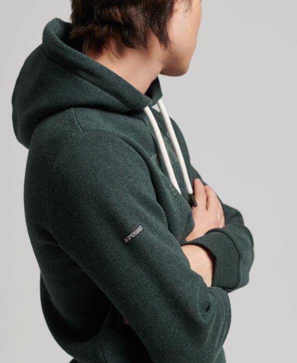 Superdry Hommes sweat à capuche ton sur ton D64Z5212 vêtements vert