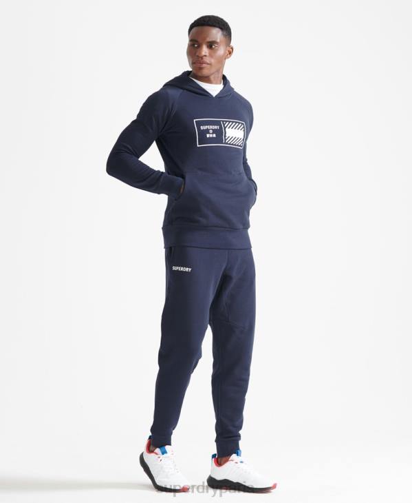 Superdry Hommes sweat à capuche train core D64Z5197 vêtements marine