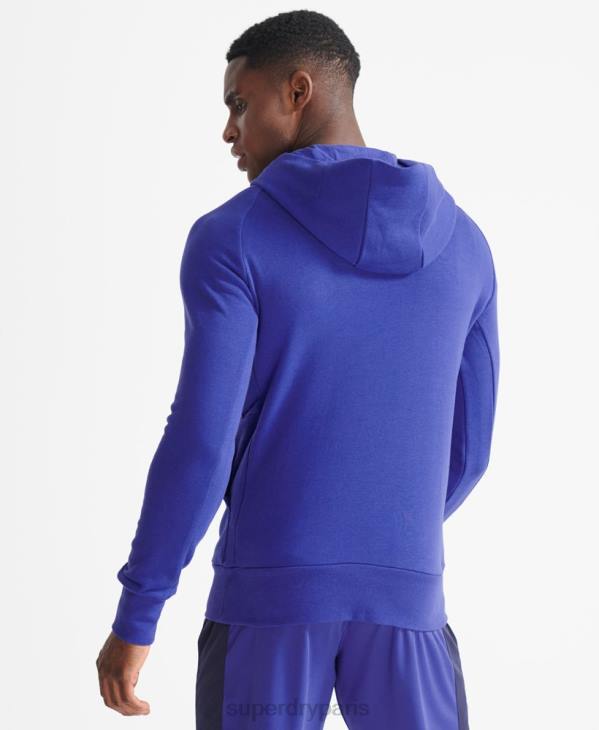 Superdry Hommes sweat à capuche train core D64Z5230 vêtements bleu